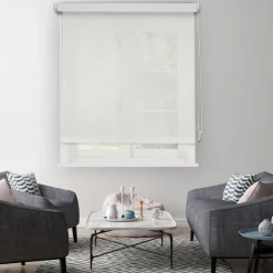 Madeco Manueel Lichtdoorlatend Rolgordijn Wit 1791 60X190Cm