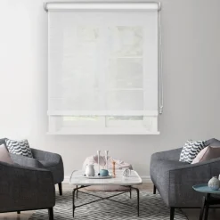 Madeco Rolgordijn Wit Mesh 1716 210X190Cm