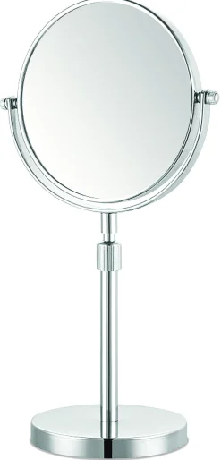 Make-Up Spiegel Rond 5X Vergrotend Staand Chroom O15Cm