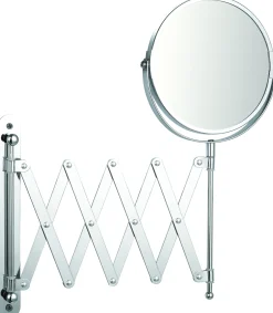 Make-Up Spiegel Rond 3X Vergrotend Met Uittrekbaar Arm Chroom O15Cm