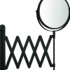 Make-Up Spiegel Rond 3X Vergrotend Uittrekbaar Zwart O15Cm