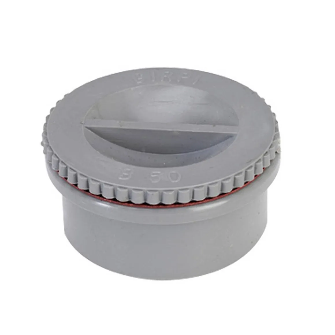 Martens Pvc Eindstop Met Schroefdeksel O80Mm Grijs