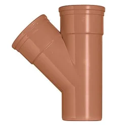 Martens T-Stuk Pvc Rood 45° 125 X 125 Mm