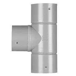 Martens T-Stuk Voor Drainagebuis Pvc Grijs 100 Mm