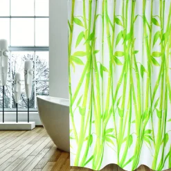 Msv Douchegordijn Bamboo Groen 180Cm