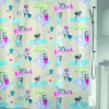 Msv Douchegordijn Beach Dogs Multikleur 180Cm