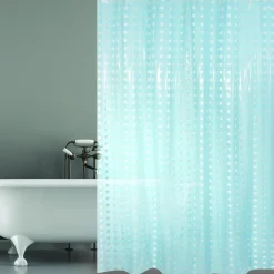 Msv Douchegordijn Bristol Blauw 180Cm