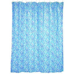 Msv Douchegordijn Concept Blauw 180Cm