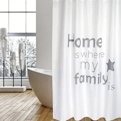 Msv Douchegordijn Home Grijs 180Cm