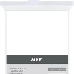 Msv Douchegordijn Wit 240Cm