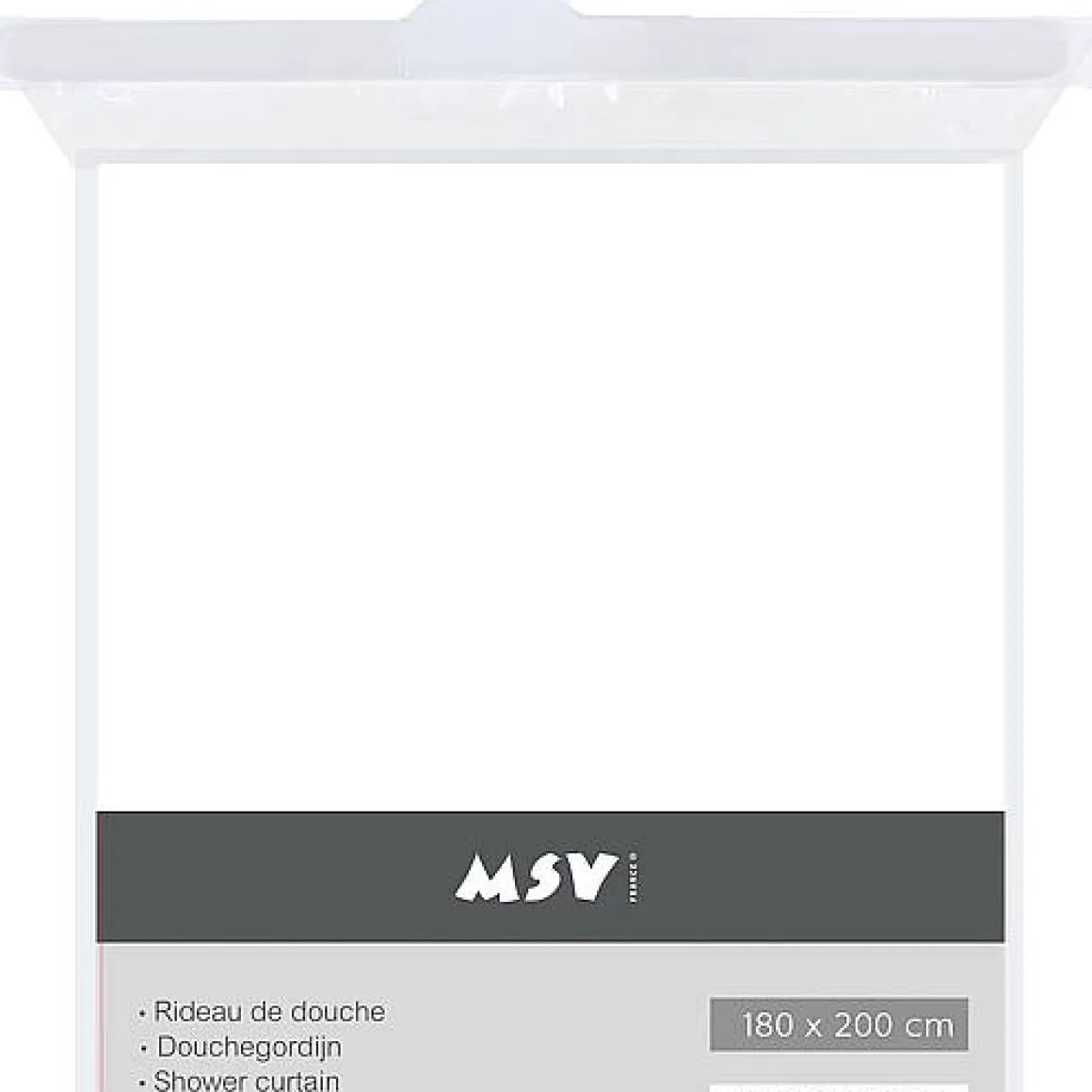 Msv Douchegordijn Wit 240Cm