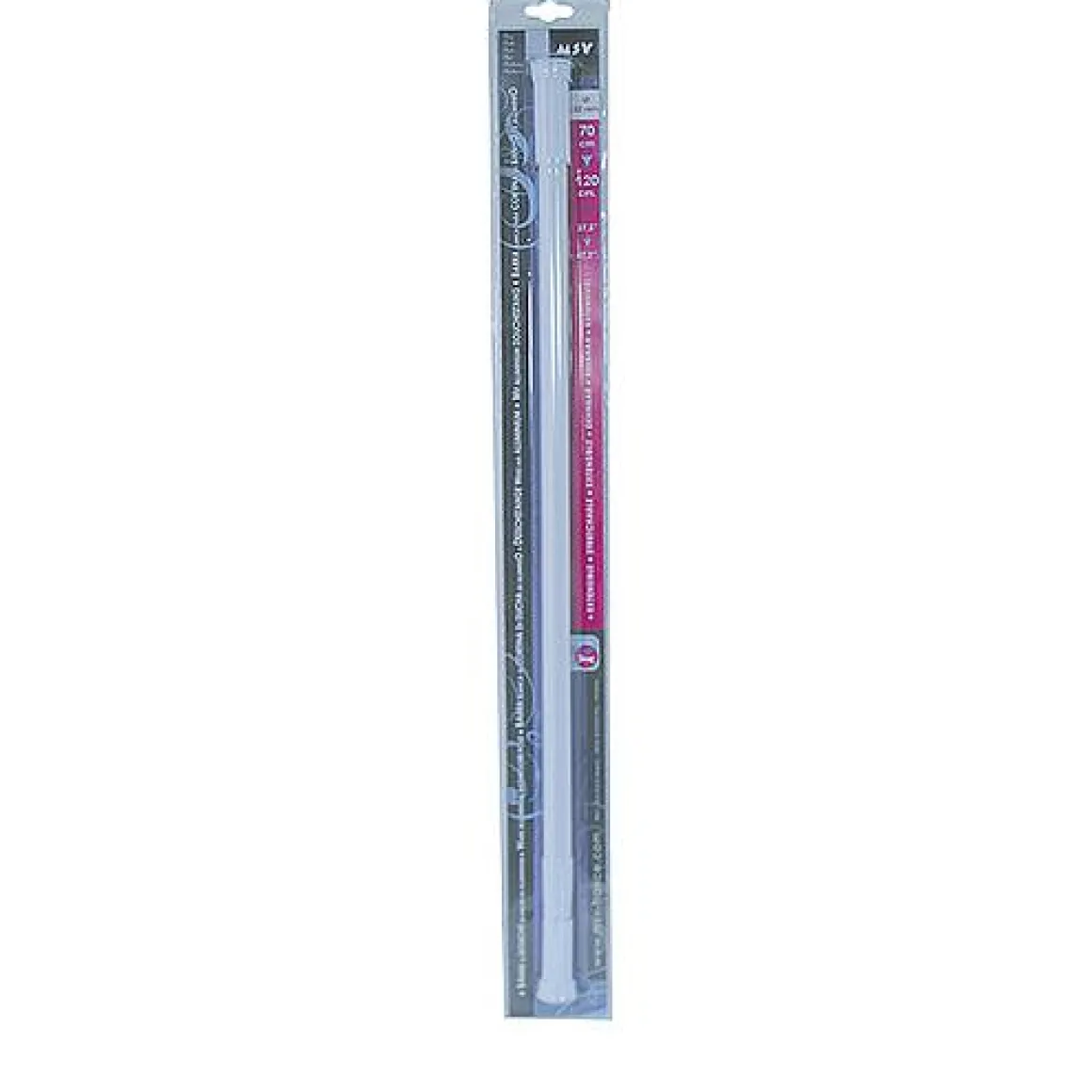 Msv Douchestang 70-120Cm Uitschuifbaar Wit