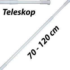 Msv Douchestang 70-120Cm Uitschuifbaar Wit