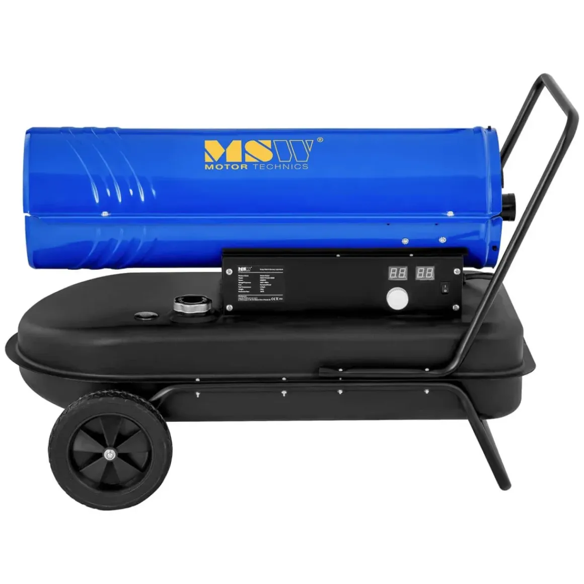Msw Diesel-Heteluchtkanon Inclusief Wagen - 30 Kw - 38 L Msw-Tw-Dh-30000