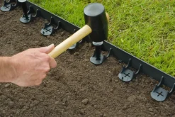 Nature Grasranden Pp/Pe Zwart 100X4,5Cm 4 Stuks