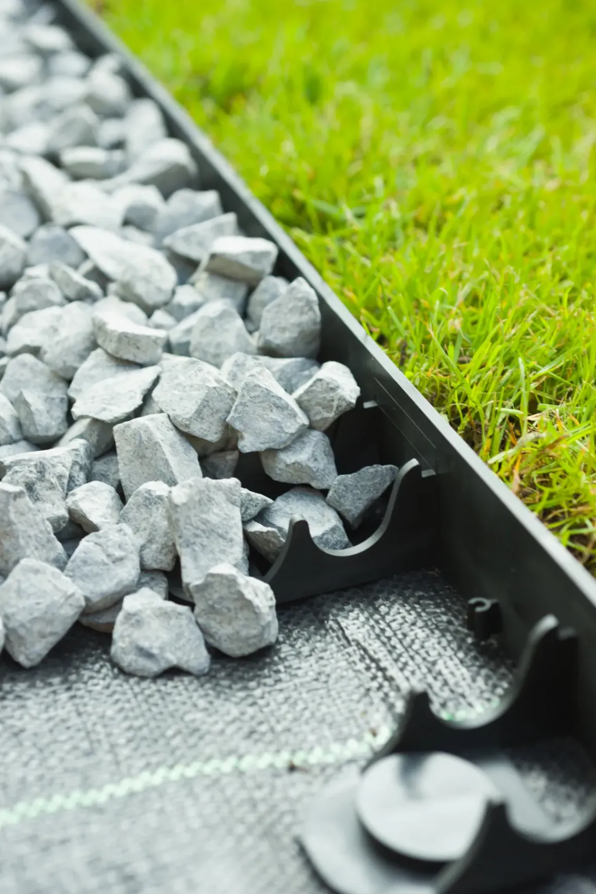 Nature Grasranden Pp/Pe Zwart 100X4,5Cm 4 Stuks
