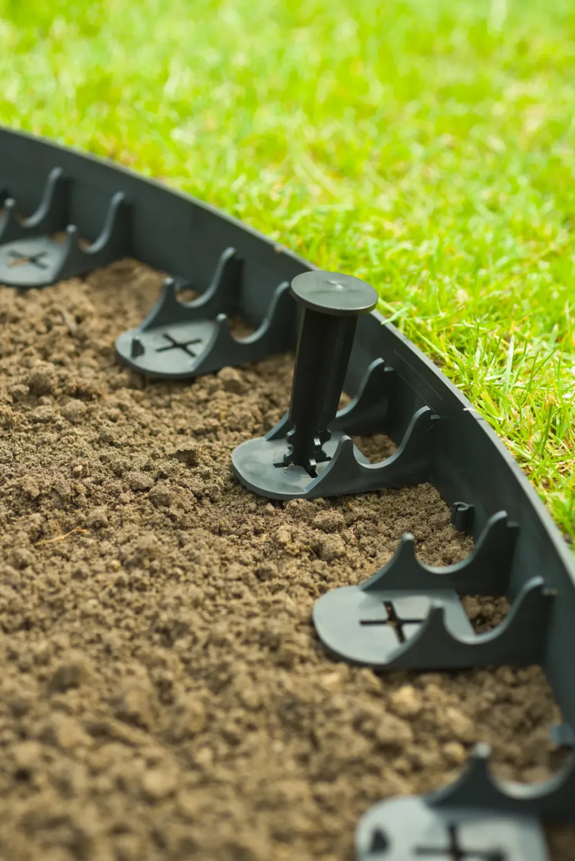 Nature Grasranden Pp/Pe Zwart 100X4,5Cm 4 Stuks