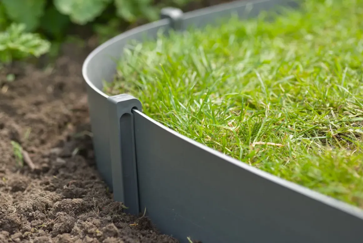 Nature Grondpennen Voor Tuinborder Polyethyleen Grijs 1,9X1,8X26,7Cm 10 Stuks