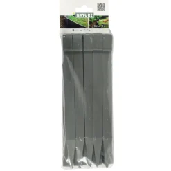 Nature Grondpennen Voor Tuinborder Polyethyleen Grijs 1,9X1,8X26,7Cm 10 Stuks