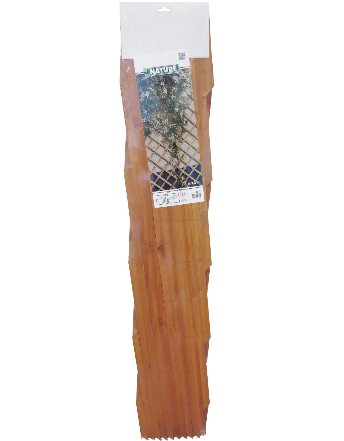 Nature Plantenklimrek Hout 200X100Cm