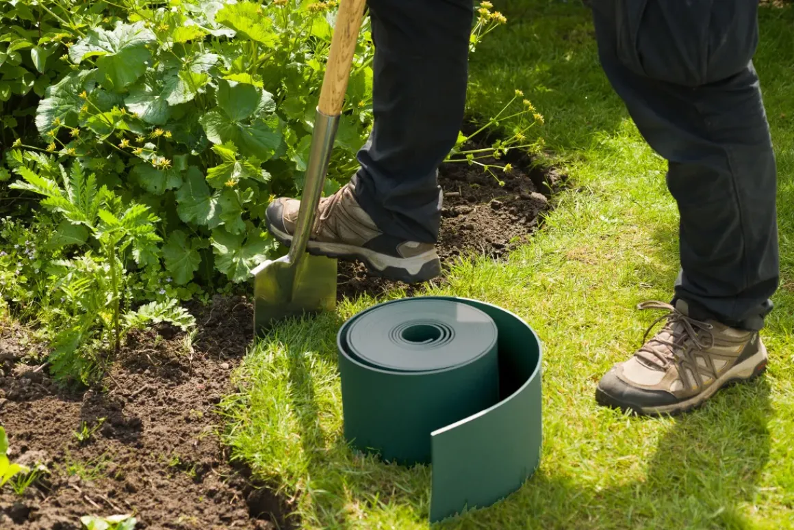 Nature Tuinborder Pe Groen 3Mm - 10X0,15M