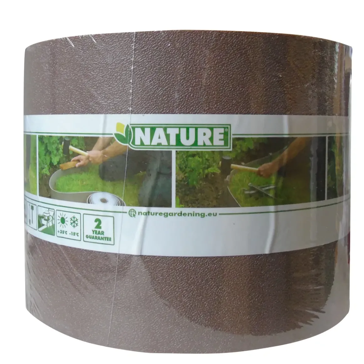 Nature Tuinborder Pe Taupe 3Mm - H15Cmx10M
