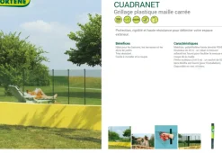 Nortene Balkonscherm Cuadrant 11 Groen 1X5M