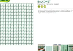 Nortene Balkonscherm Cuadrant 05 Groen 1X5M