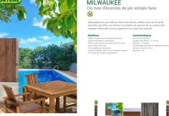 Nortene Balkonscherm Milwaukee Bruin 1X3M