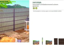 Nortene Donkerbruin Privacyscherm Havana 1X5M