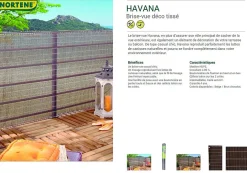 Nortene Donkerbruin Privacyscherm Havana 1X5M