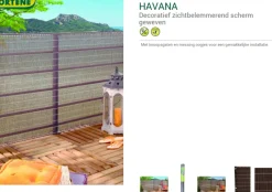 Nortene Scherm Havana Beige 1X5M
