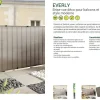 Nortene Tuinscherm Everly Grijs 1X5M