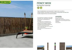 Nortene Tuinscherm Fency Wick Beige 1,5X3M