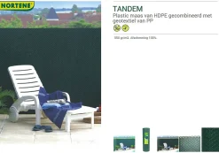 Nortene Tuinscherm Plastic Groen 1X3M