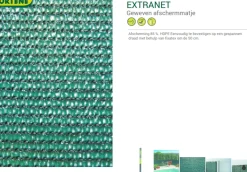 Nortene Zichtdoek Zichtbelemmering Extranet Groen 1,5X10M