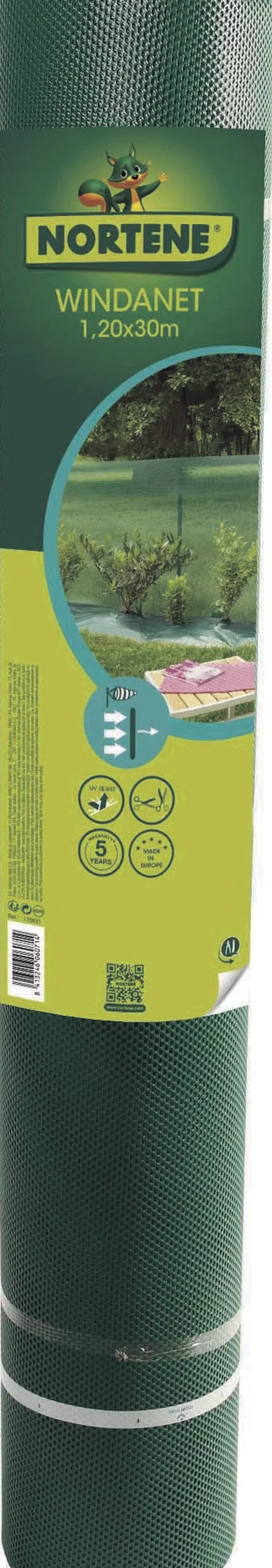 Nortene Zichtdoek Zichtbelemmering Windanet Groen 1X3M