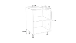 Onderkast Keuken Modulo Wit 60Cm