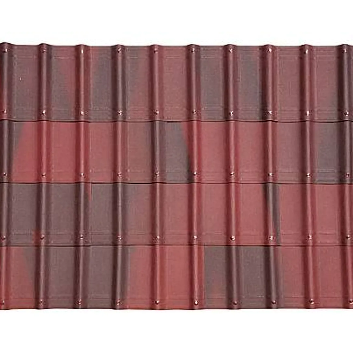 Onduvilla 'Onduline' Dakbedekking Rood Gevlamd 106 X 40 X 6 Cm