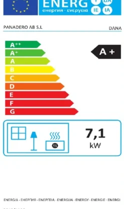 Panadero Houtkachel Dana Ecodesign 7,1Kw