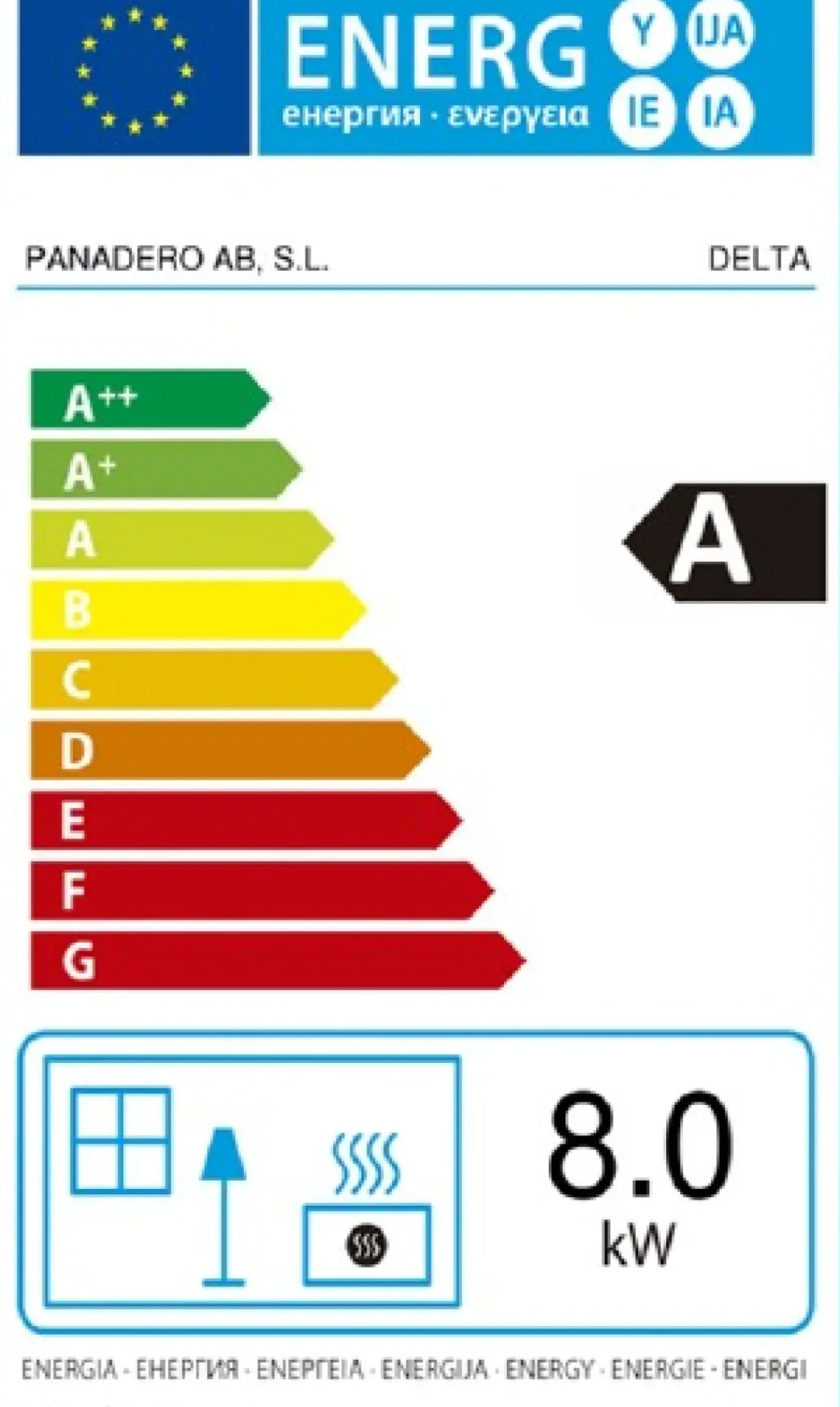 Panadero Houtkachel Delta Ecodesign 8Kw