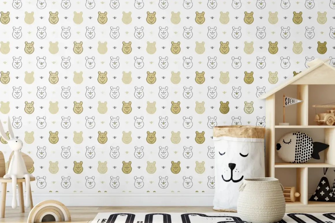 Papierbehang Bee Winnie The Pooh