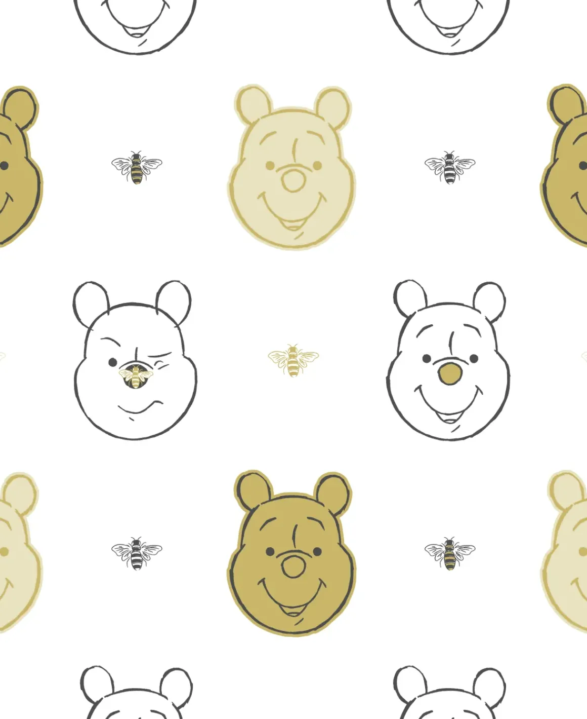 Papierbehang Bee Winnie The Pooh