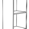 Paprika Bovenkast 40Cm Geborsteld Eik Melamine