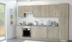 Paprika Kast Voor Oven 60Cm Geborsteld Eik Melamine