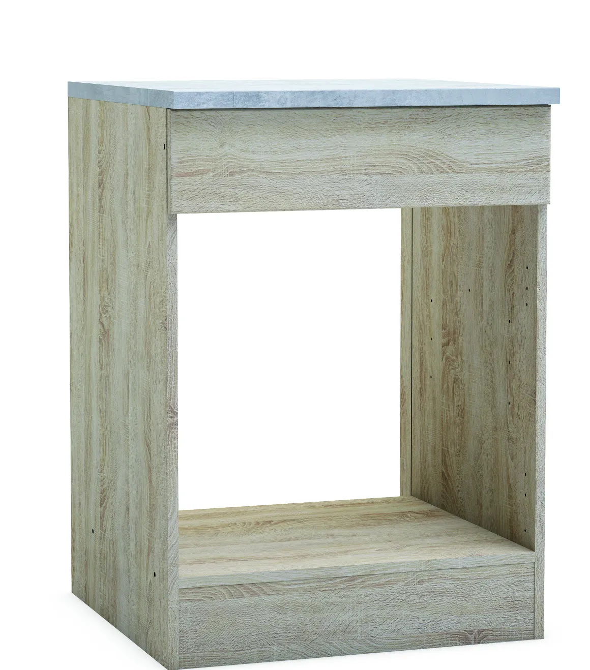 Paprika Kast Voor Oven 60Cm Geborsteld Eik Melamine