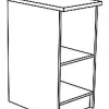 Paprika Onderkast 40Cm Geborsteld Eik Melamine