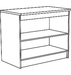 Paprika Onderkast 100Cm Geborsteld Eik Melamine