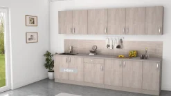 Paprika Onderkast 100Cm Geborsteld Eik Melamine
