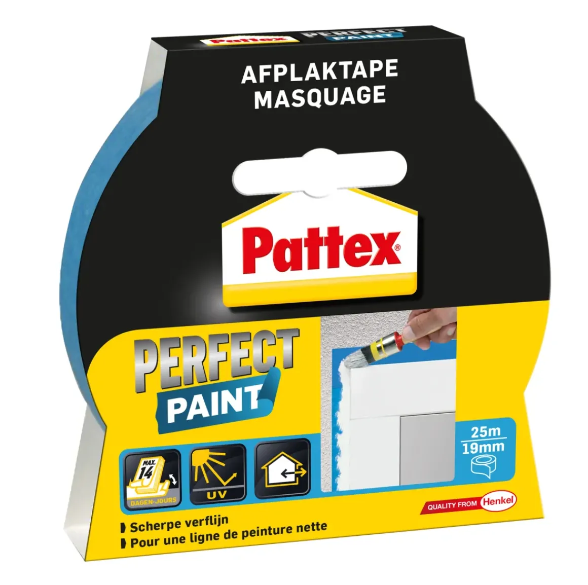 Pattex Afplaktape Perfect Paint 19Mmx25M